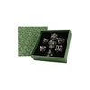 LPG Metal RPG 7 Dice Set Scaled Eye Tarnished Amaranth Tarnished Gold/Purple