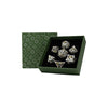 LPG Metal RPG 7 Dice Set Scaled Eye Verdant Sentinel Steel/Green