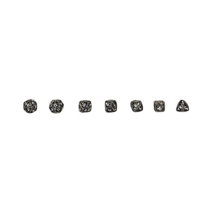 LPG Metal RPG 7 Dice Set Hoard Guardian Tarnished Amaranth Gold/Purple