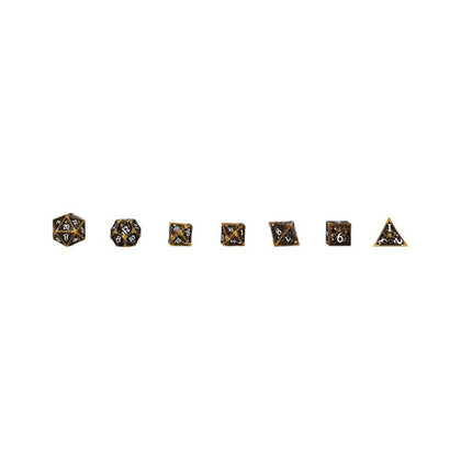 LPG Metal RPG 7 Dice Set Strange Aeon Ancient Bronze