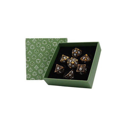 LPG Metal RPG 7 Dice Set Strange Aeon Ancient Bronze