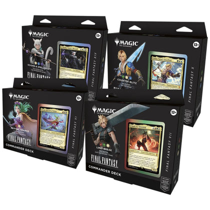 Magic the Gathering Final Fantasy Commander Deck Set (4 Decks in Total)