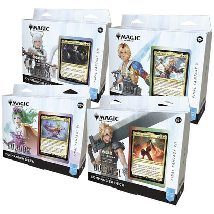 Magic the Gathering Final Fantasy Commander Deck COLLECTOR EDITION Set (4 Collector Edition Decks in Total)