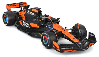 Bburago Formula Racing 2024 F1 McLaren MCL38 #81 Piastri in Showcase 1:24 Scale Diecast Vehicle