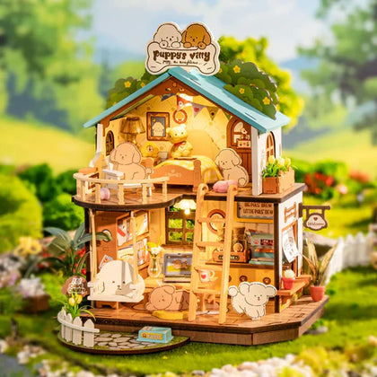 Robotime Miniature House DG169 Puppy's Cozy Villa