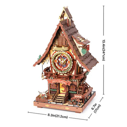 Robotime ROKR 3D Time Art LC901C Cuckoo Clock (Colourful)