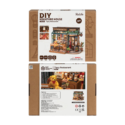 Robotime Miniature House DG167 Tipsy Restaurant