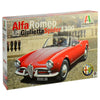 Italeri Alpha Romeo Gulietta Spider 1600 1:24 Scale Plastic Model Kit