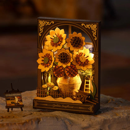 Robotime 3D Wooden Bloom TH002 Golden Sunflower