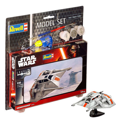 Revell Star Wars Snowspeeder 1:52 Scale Plastic Model Kit Set with Paint & Tools