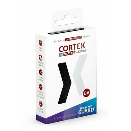 Deck Protector Ultimate Guard Japanese Cortex Black Matte 60ct