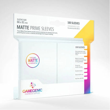 Deck Protector Gamegenic Prime Standard 100ct Matte White