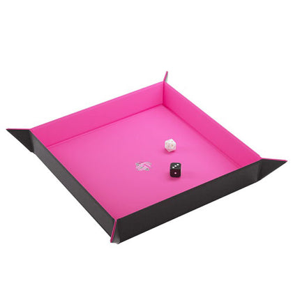 Gamegenic Magnetic Dice Tray Square Black/Pink