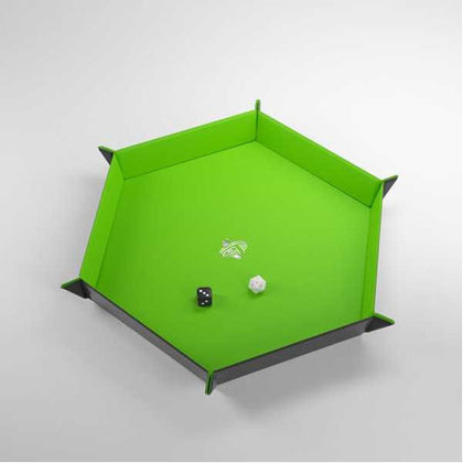 Gamegenic Magnetic Hexagonal XL Dice Tray Green