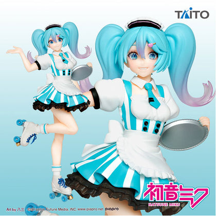 Volcaloid Hatsune Miku Maid Cafe Outfit TAITO Action Figure