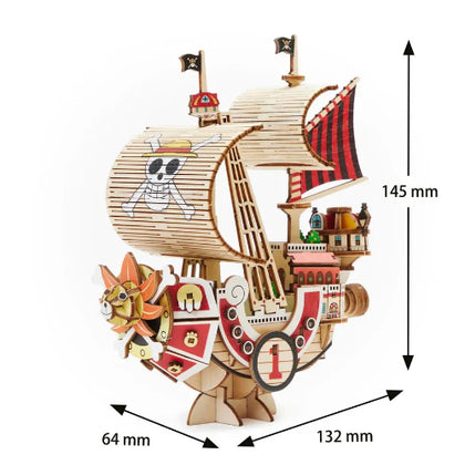[Wa-gu-mi] One Piece Thousand Sunny Wood Art Puzzle