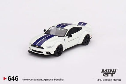 TSM-Model Mini GT Ford Mustang GT LB-Works White 1:64 Scale Diecast Vehicle