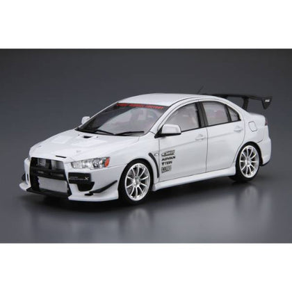 Aoshima 2007 Mitsubishi C-West CZ4A Lancer Evolution X 1:24 Scale Plastic Model Kit