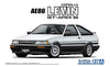 Aoshima 1985 Toyota AE86 Corolla Levin GT-APEX 1:24 Scale Plastic Model Kit