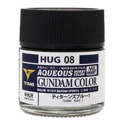 Mr Hobby Aqueous Gundam Color Paint HUG-08 Semi-Gloss Titans Blue 1