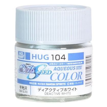 Mr Hobby Aqueous Gundam Color Paint HUG-104 Semi-Gloss Deactive White