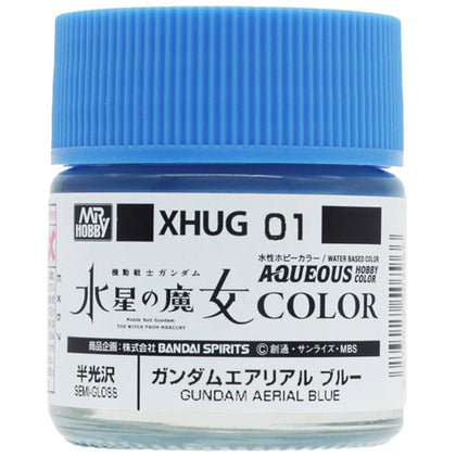 Mr Hobby Aqueous Gundam Color Paint XHUG-01 Semi-Gloss Aerial Blue