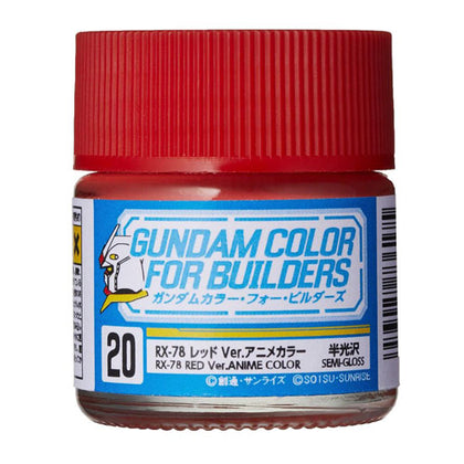 Mr Hobby Gundam Color Paint UG-20 Semi-Gloss RX-78 Anime Red