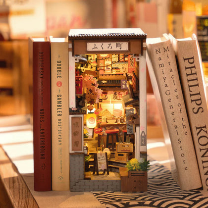 Robotime DIY Book Nook & Wonderland Sakura Wine Alley