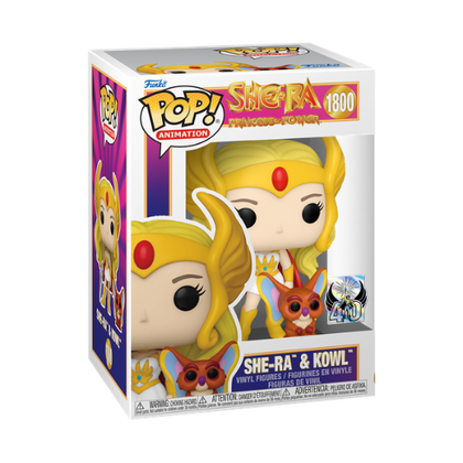 She-Ra Princess of Power 40th Anniversary She-Ra with Kowl Pop! Vinyl