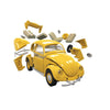 Airfix QUICKBUILD Yellow VW Beetle Plastic Model Snap Kit