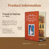 Tonecheer 3D Puzzle Book Nook Kit Travel in Venice