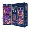 Tonecheer 3D Puzzle Book Nook Kit Cyber City
