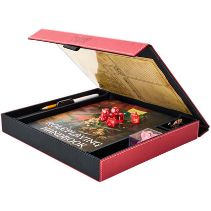 Dragon Shield RPG Player Companion Accessory Box & Dice Tray Blood Red