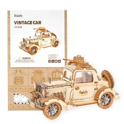Robotime Classical 3D Wooden Vintage Car