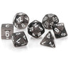 Chessex Translucent Smoke/White Polyhedral 7 Die Dice Set