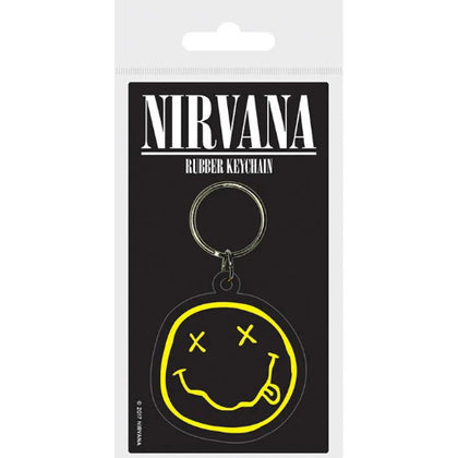 Nirvana Rubber Keyring Smiley