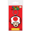 Super Mario Rubber Keychain Toad