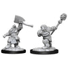 D&D Nolzurs Marvelous Unpainted Minis Dwarf Fighter and Dwarf Cleric