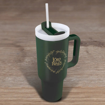 Tumbler with Straw 1.2L The Lord of the Rings Elvish Inscription