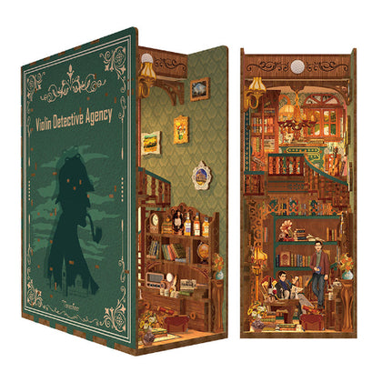 Tonecheer 3D Puzzle Book Nook Kit Violin Detective Agency
