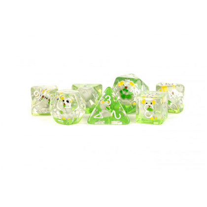 MDG Resin Polyhedral 7 Dice Set Koala