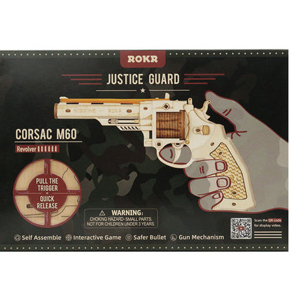 Robotime DIY ROKR Justice Guard Corsac M60 Revolver