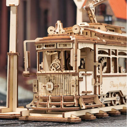 Robotime Classical 3D Wooden Carriage Tram