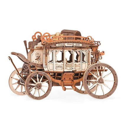 Robotime ROKR DIY Mechanical Music Box Stage Coach
