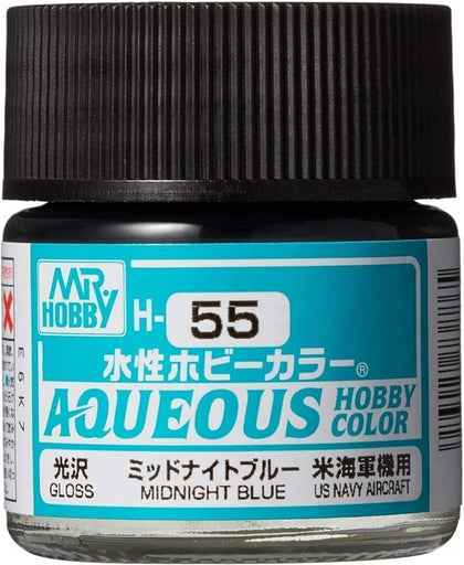 Mr Hobby Aqueous Color Paint H-055 Gloss US Navy Aircraft Midnight Blue
