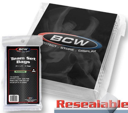 Deck Protector BCW Standard Team Bags 100ct Clear