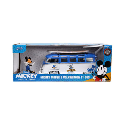 Disney 1962 Volkswagen Bus with Mickey Figure 1:24 Scale Diecast Vehicle