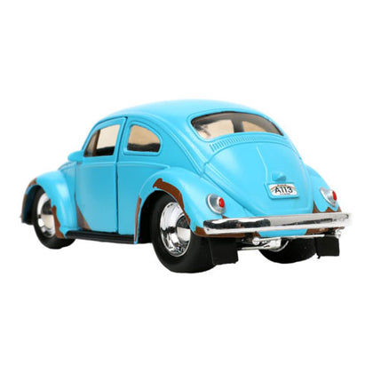 Lilo & Stitch Blue VW Beetle with Stitch MetalFig 1:32 Scale Diecast Vehicle