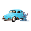 Lilo & Stitch Blue VW Beetle with Stitch MetalFig 1:32 Scale Diecast Vehicle