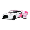 Hello Kitty 2009 Nissan GTR R35 with Hello Kitty Figure 1:24 Scale Diecast Vehicle